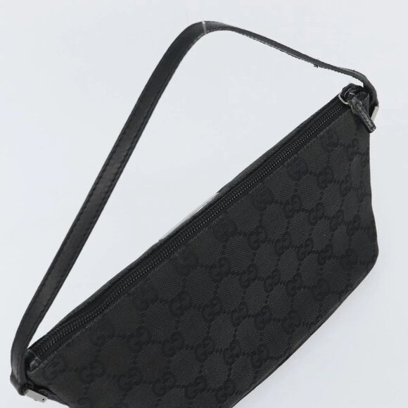 GUCCI GG Canvas Accessory Pouch Black 07198 2123 Auth mr1688 - Picture 7 of 15